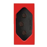 Modulo Tomada 2p+t 20a Vermelho Carbono Revita Soprano - 7
