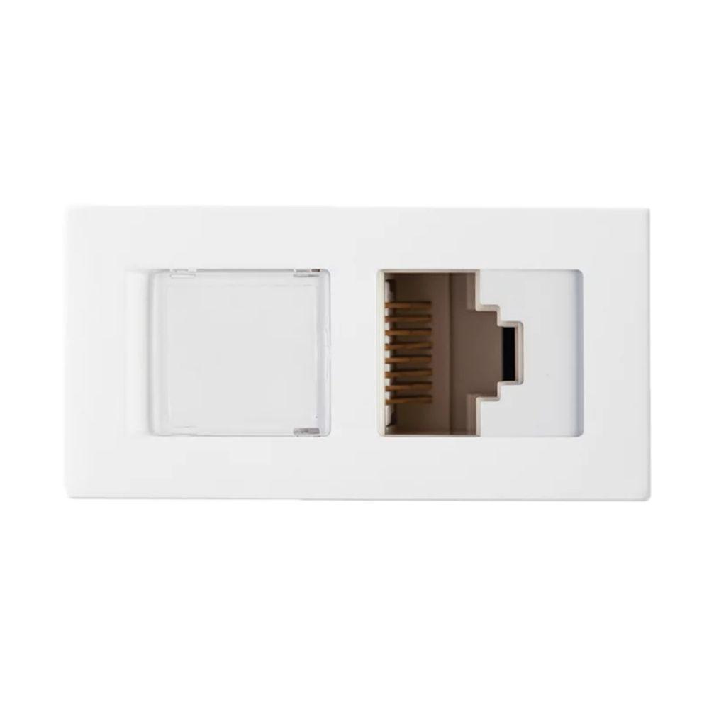 Modulo Tomada Rj45 Cat5e Branco Revita Soprano - 1