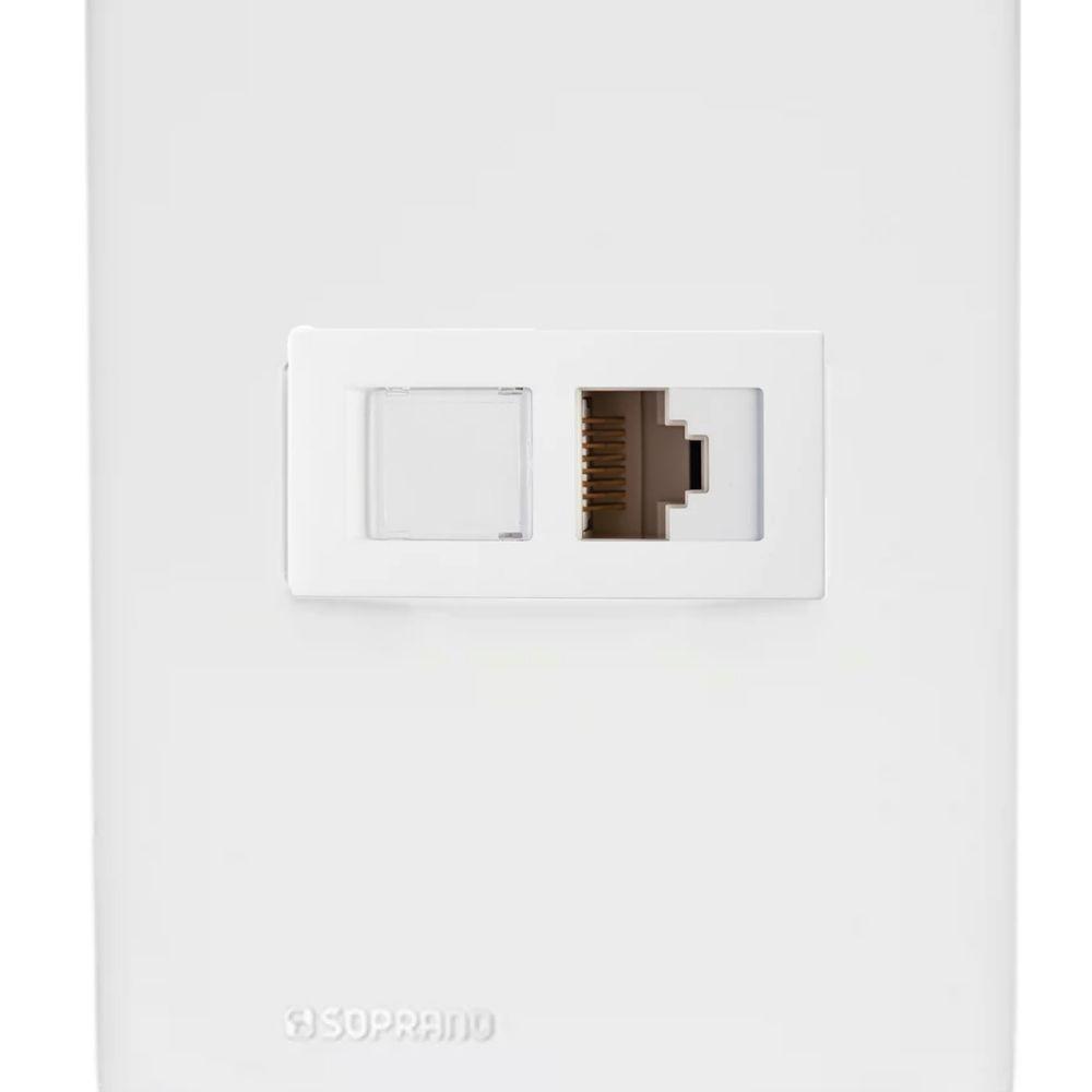 Modulo Tomada Rj45 Cat5e Branco Revita Soprano - 7