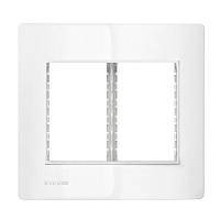 Placa 4x4 6 Modulos C/ Suporte Branco Revita Soprano - 1