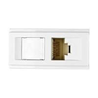 Módulo Tomada Rj45 Cat5e Branco Duale Up Soprano - 6