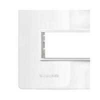 Placa 4x2 2 Modulo C/ Suporte Branco Revita Soprano - 1