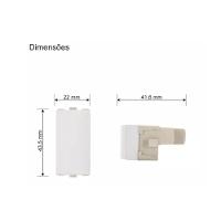 Modulo Interruptor Simples Branco Sleek Margirius 16062 - 6