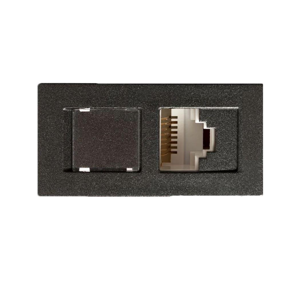 Modulo Tomada Rj45 Cat5e Carbono Revita Soprano - 1