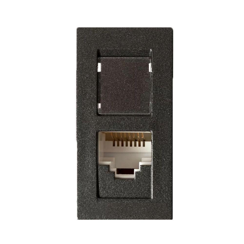 Modulo Tomada Rj45 Cat5e Carbono Revita Soprano - 8