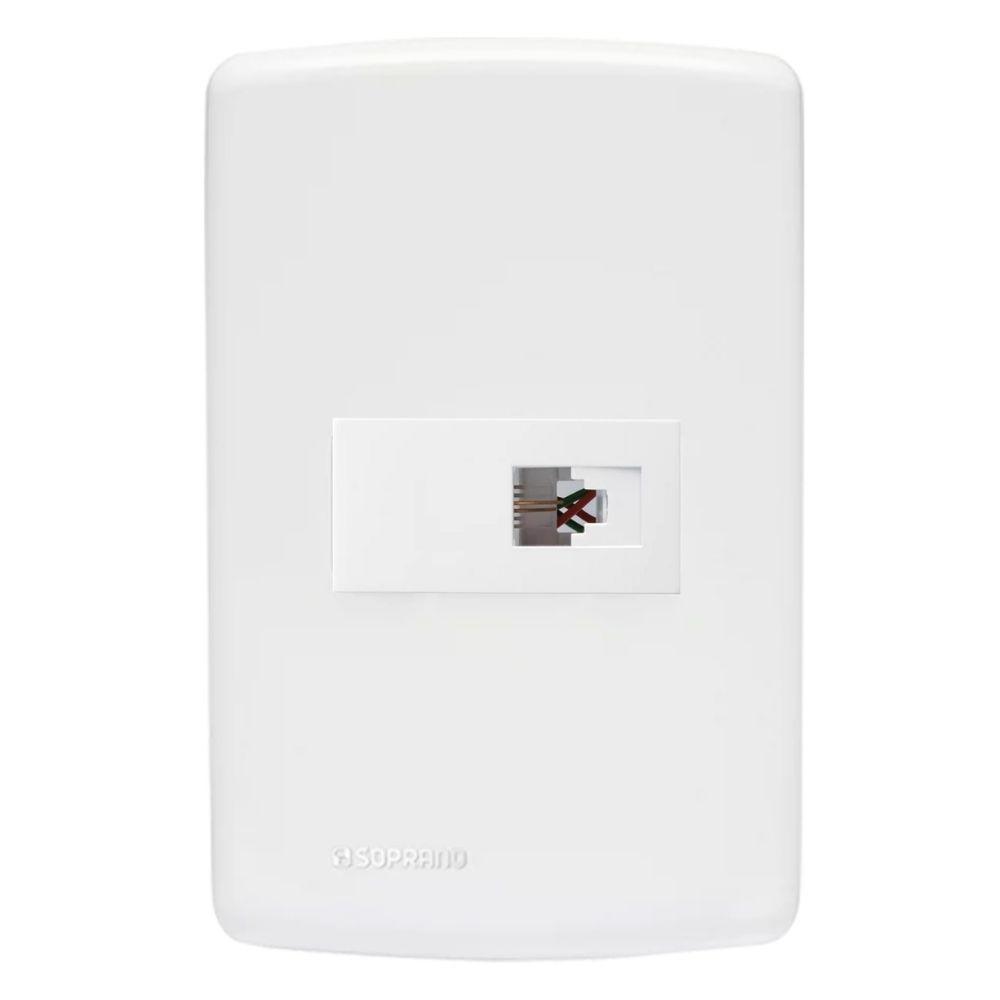 Modulo Tomada Rj11 2 Fios Branco Revita Soprano - 7