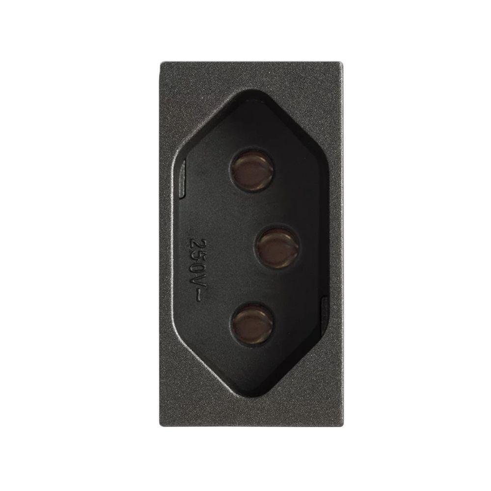 Modulo Tomada 2p+t 10a Carbono Revita Soprano - 7