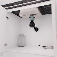 Sifão Universal Com Copo Blukit 031309 - Preto - 2