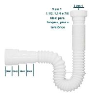 Sifão Tubo Extensivo Universal Branco - 3