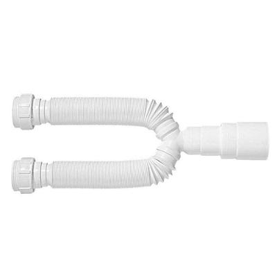 Sifão Tubo Extensivo Duplo Universal Blukit - Branco