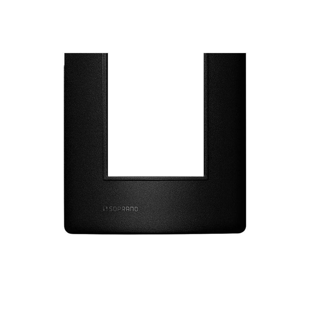 Placa 3 Modulo 4x2 C/ Suporte Carbono Revita Soprano - 6