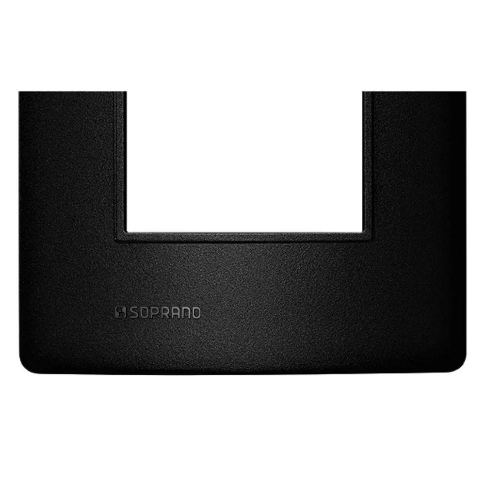 Placa 3 Modulo 4x2 C/ Suporte Carbono Revita Soprano - 7