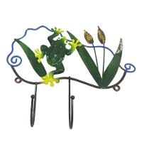 Gancho Ferro Enfeite Sapo Kit 4 Uni Porta Chaves Chapeu Bone Decoraçao Parede Pendura Casa Quarto Sala - 5