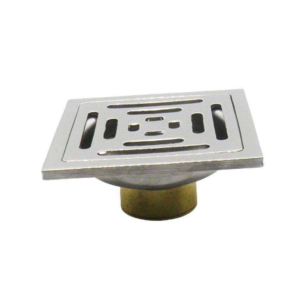 Kit 5 Ralos Inteligente 10x10 Anti Odor Insetos Aço Inox Banheiro Casa - 4