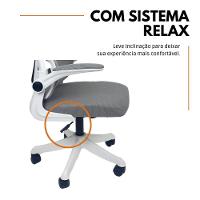 Kit 8 Cadeiras de Escritório Presidente Executiva Oficial Legacy Cinza - 8