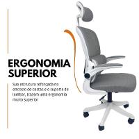 Kit 2 Cadeiras de Escritório Presidente Executiva Oficial Legacy Cinza - 2