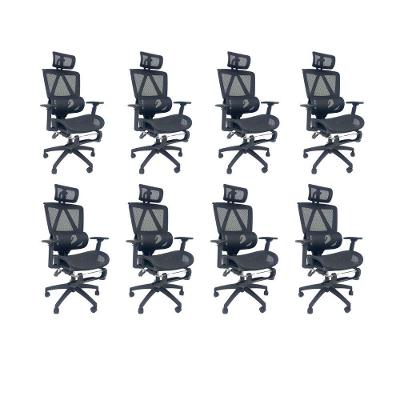 Ki 8 Cadeiras de Escritório Presidente Executiva Oficial Titan Preto