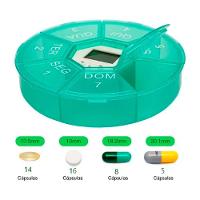 Caixa Porta Comprimidos Organizador De Remédios 7 Dias Da Semana Com Relógio E Despertador - 2