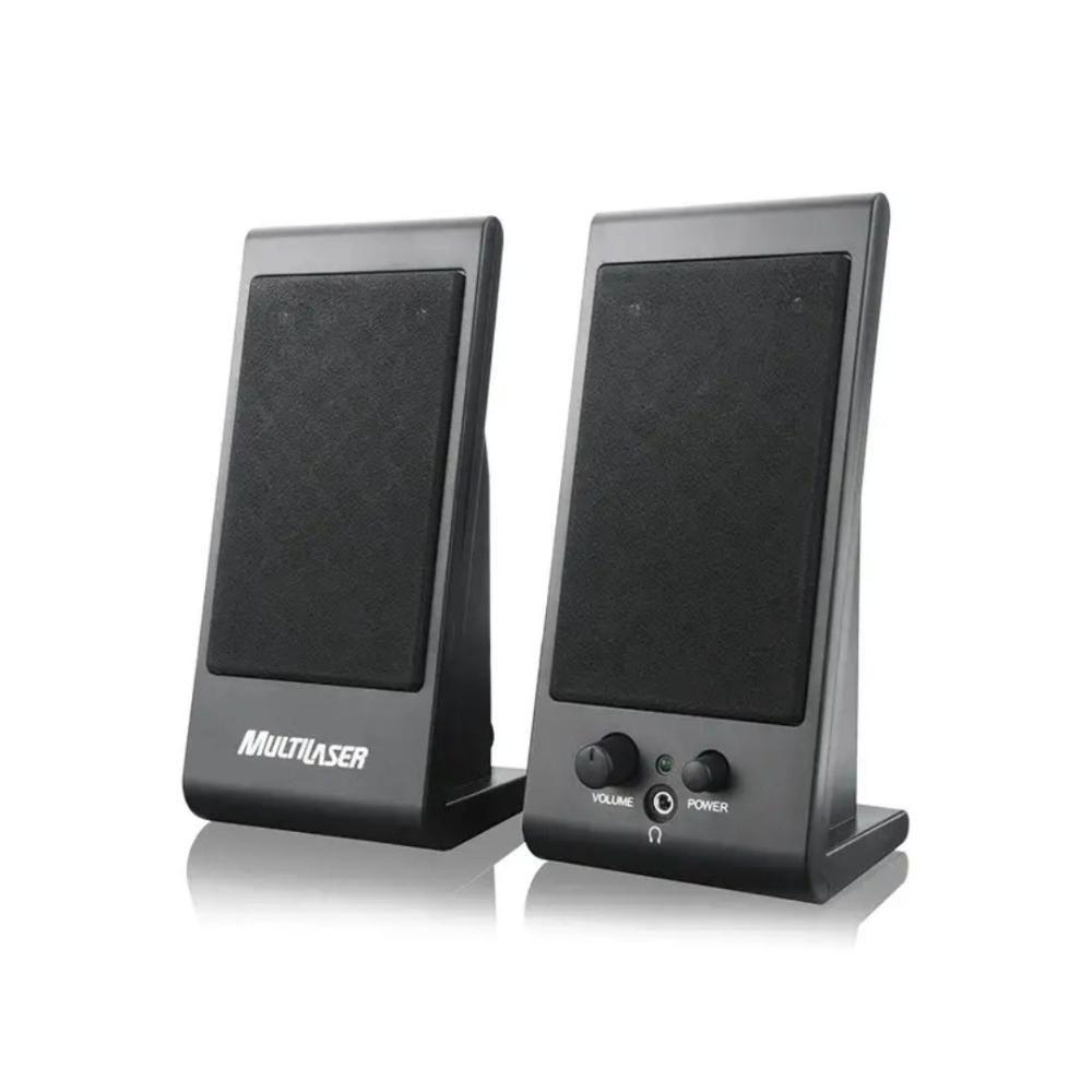 Caixa Mult 2.0 3w Usb Sp009 Preta Multilaser - 1