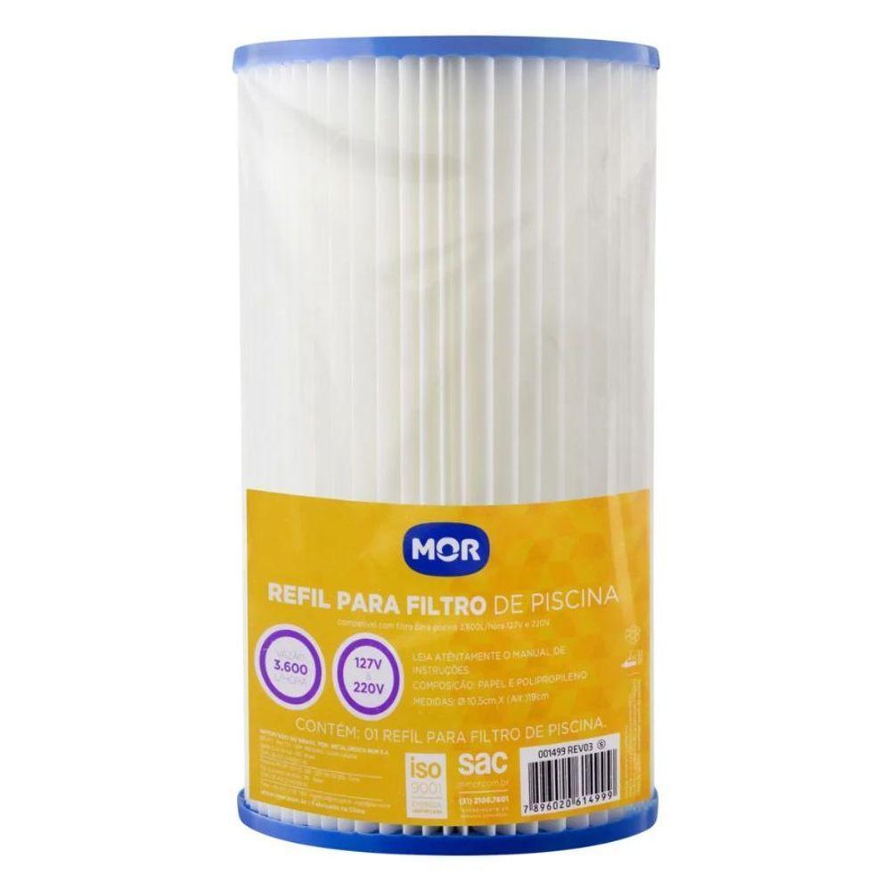 Refil De Filtro Para Piscina Mor 3600l-h - 3