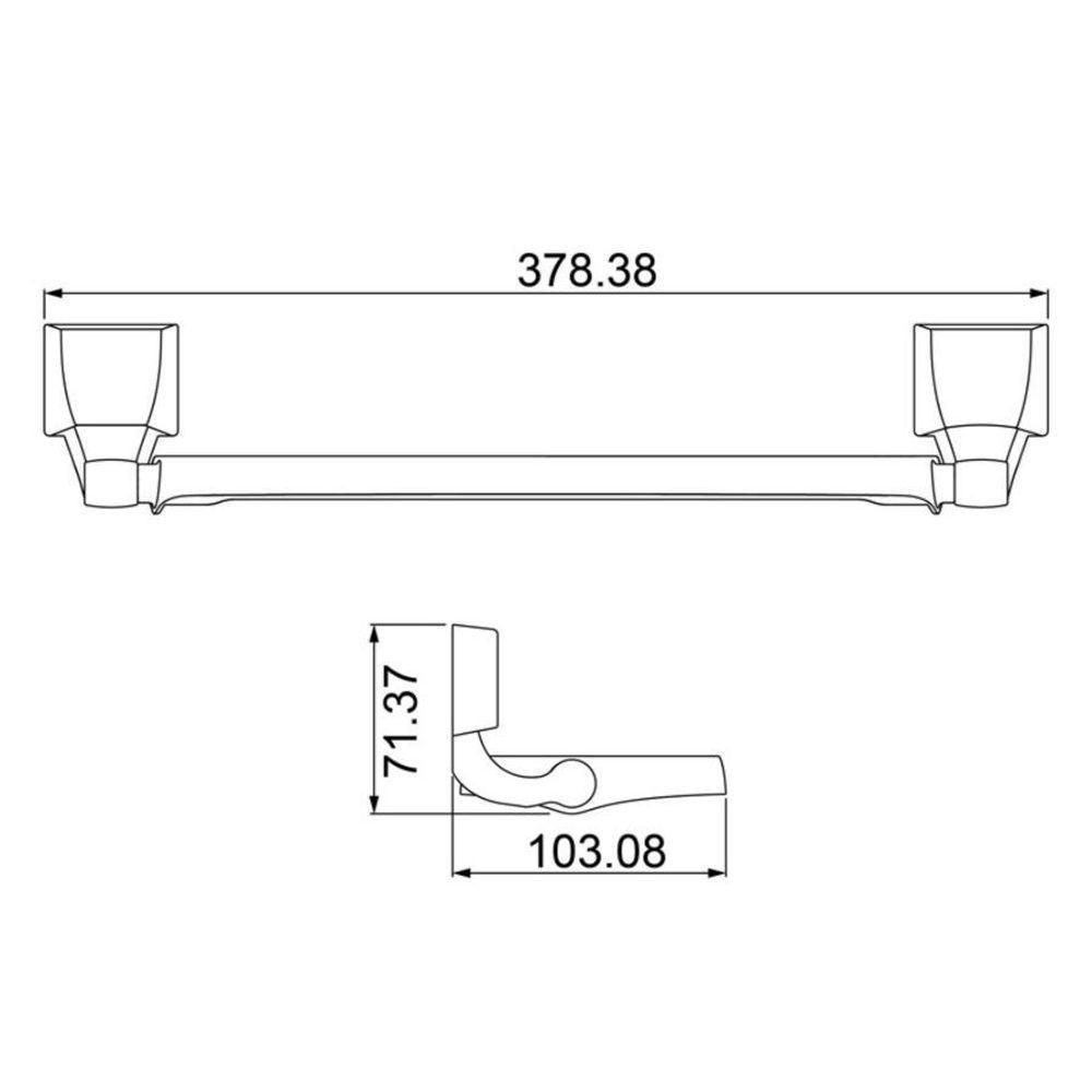Prateleira Porta Shampoo Attic Quadra - 2028 F24 - Preto - 2