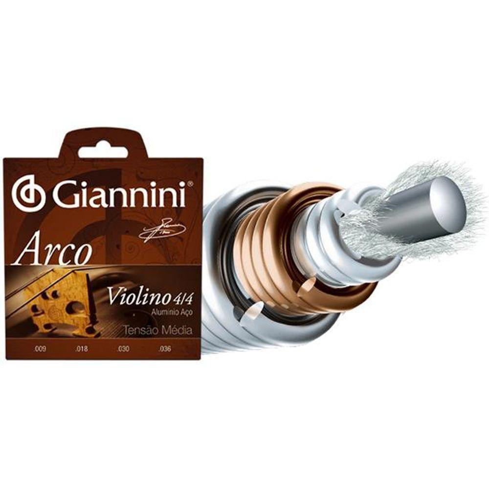 Encord.violino Aco-aluminio 4-4 Geavva Giannini - 2