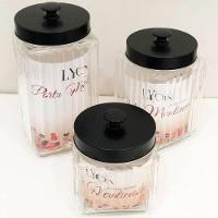 Pote Porta Mantimento Com Tampa 800ml De Vidro - Lyor - 3