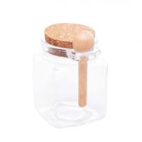 Pote Porta Tempero Vidro E Colher Tampa Rolha 310ml - Lyor - 5