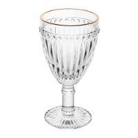 Jogo 2 Taça De Agua Filete Dourado Empire 325 Ml - Lyor - 1