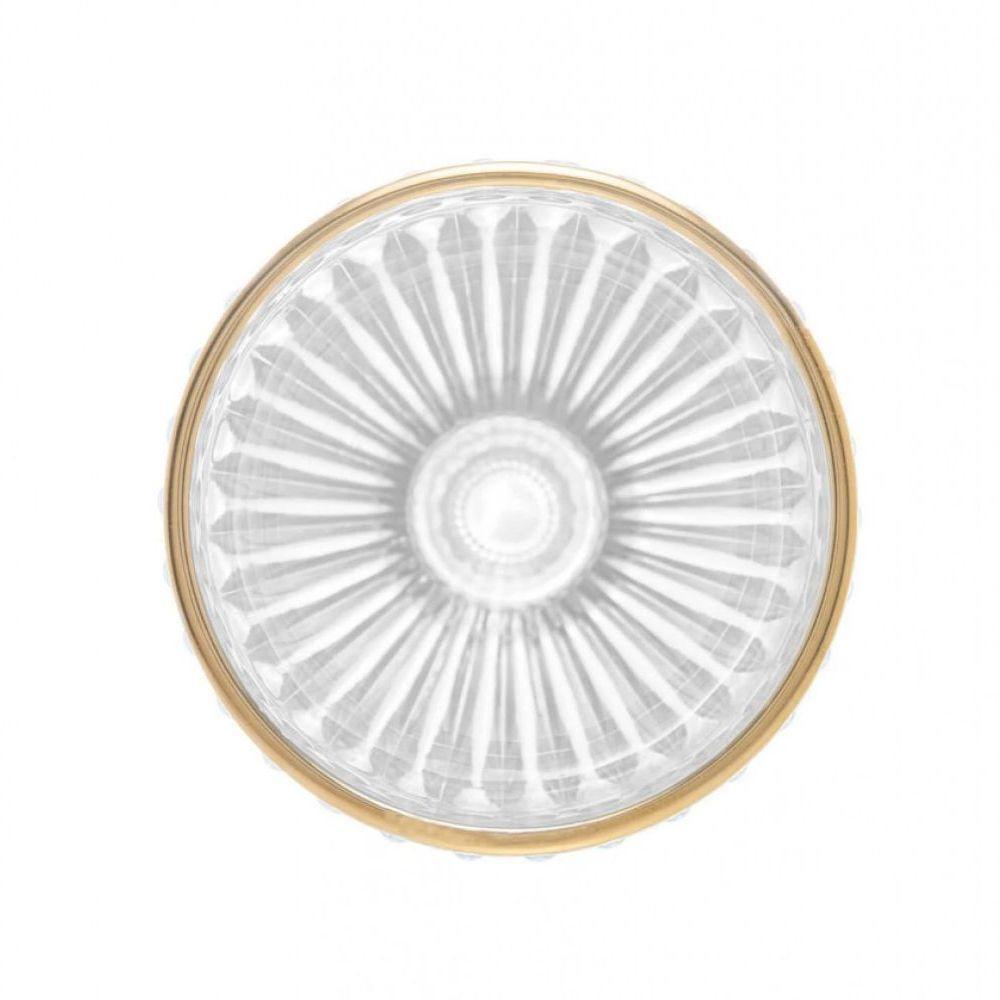 Jogo 6 Taça De Agua Filete Dourado Empire 325 Ml - Lyor - 4