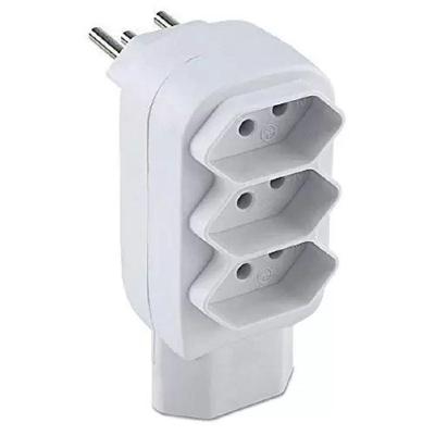 Pino Multiplicador Tipo Benjamim Bipolar Force Line - 4 Tomadas