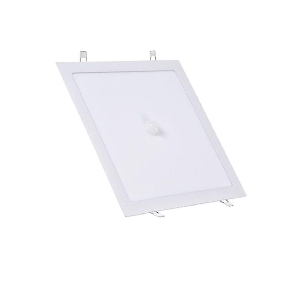Painel Pop Led Embutir Redondo Com Sensor De Presença Avant - 18w - 6500k Luz Branca - 1