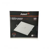 Painel Pop Led Embutir Redondo Com Sensor De Presença Avant - 18w - 6500k Luz Branca - 2