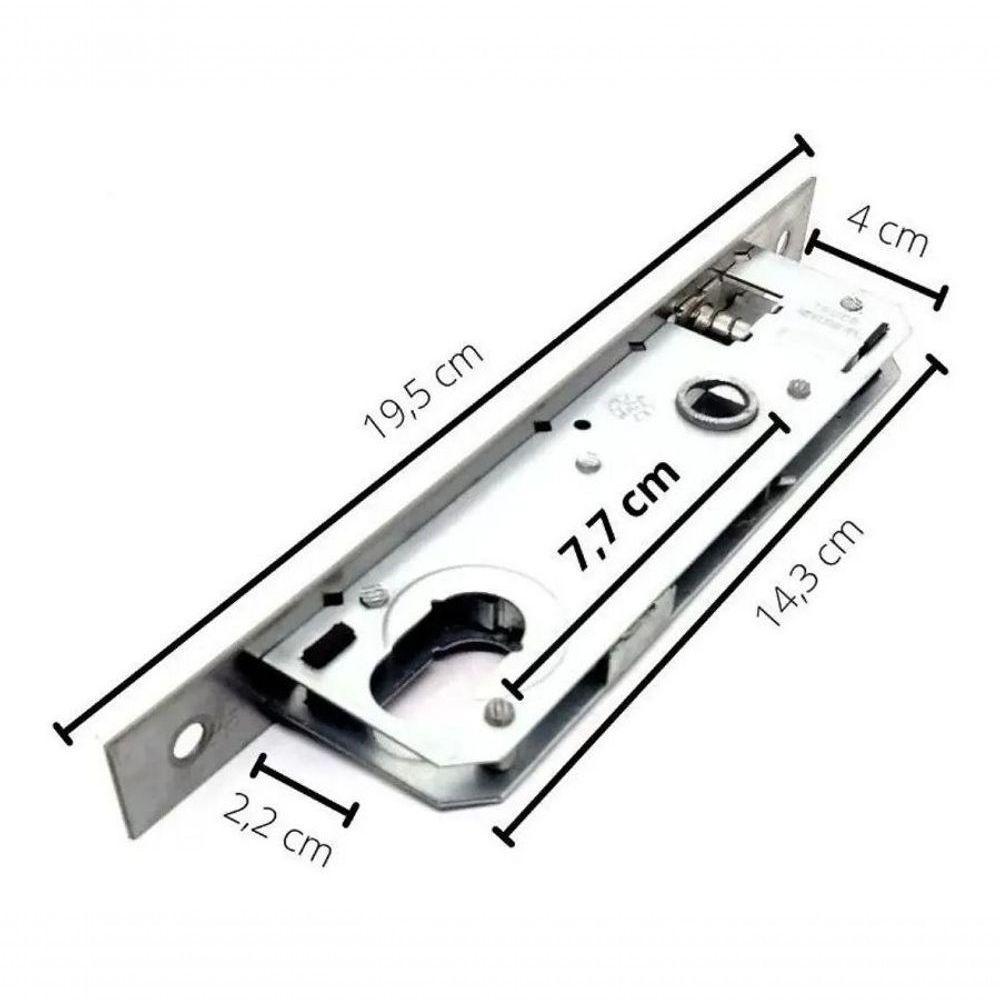 Fechadura Aliança Inox Premium Banheiro F-2800-41 Ip Cromado - 2