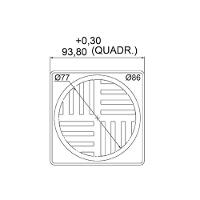Grelha Inox Quadrada Lorenzetti 100mm 1790 C19 - 5