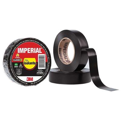 Fita Isolante Imperial 3m - 18mm X 20m - Preto