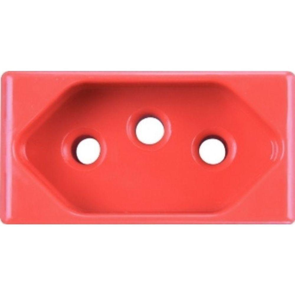 Módulo Tramontina - Tomada 2p+t 20a 250v - Vermelho - 1