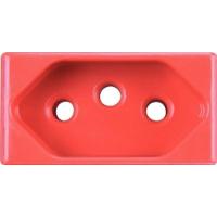 Módulo Tramontina - Tomada 2p+t 20a 250v - Vermelho - 1
