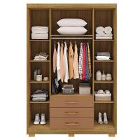 Guarda Roupa Solteiro 120 Cm 4 Portas 10088 Nature Camarim Vlr Nature Camarim - 2