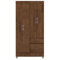 Guarda Roupa 102 Cm 4 Portas Plus 10090 Imbuia Vlr Imbuia - 1