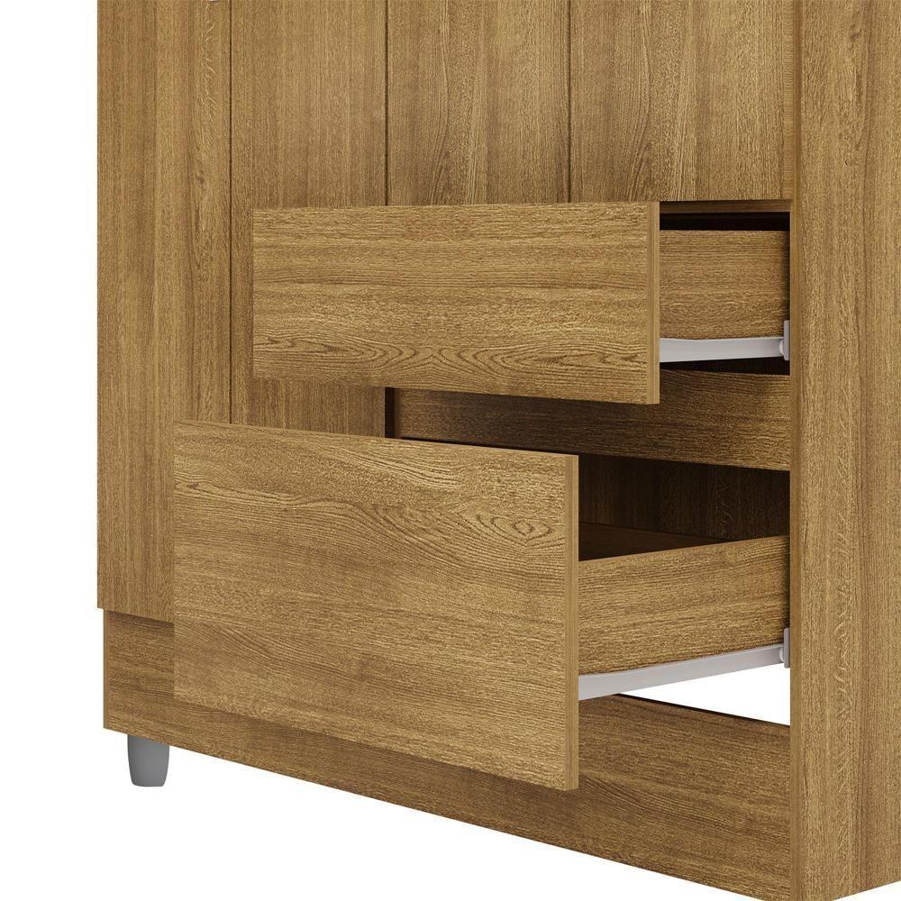 Guarda Roupa 102 Cm 4 Portas Plus 10090 Nature Vlr Nature - 2