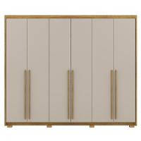 Guarda Roupa Casal 6 Portas 3 Gavetas Mdf 275 Cm Nature Fend Vlr Nature Fend - 1