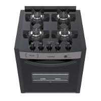 Fogão De Embutir 4 Bocas Venax Gaudi Prisma Vitreo A Gás Grafite Bivolt - 2