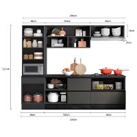 Cozinha 5 Pecas Balcao Tampo 258 Cm Etti Grafite Pln Grafite