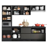 Cozinha 5 Pecas Balcao Tampo 258 Cm Etti Grafite Pln Grafite - 5