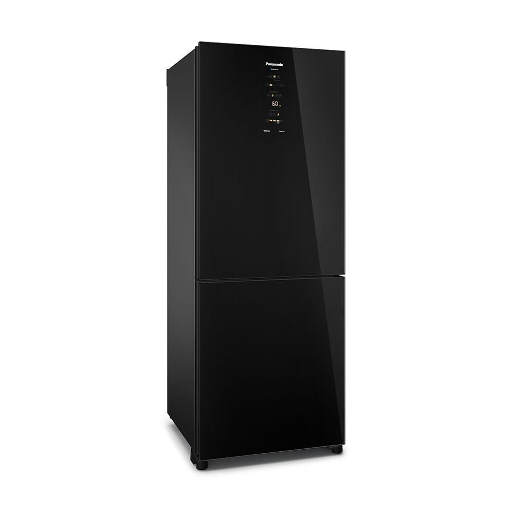 Geladeira Panasonic BB65 Black Glass Inverse Frost Free 450L Inverter A+++ - NR-BB65GVFB 110V - 3