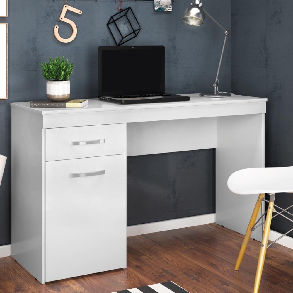 Escrivaninha 1 Porta E 1 Gaveta Vitória Branco - 1