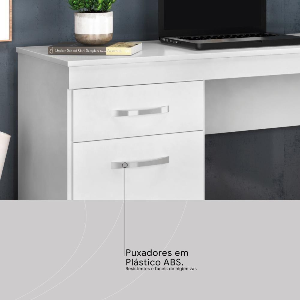 Escrivaninha 1 Porta E 1 Gaveta Vitória Branco - 6