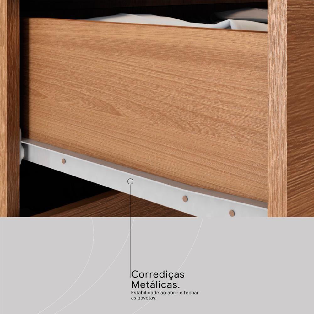 Gaveteiro 4 Gavetas Com Rodizios Office Presence Amêndola Touch - 4