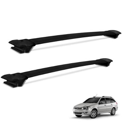 Rack Travessa De Teto Universal 115cm Alumínio Preto